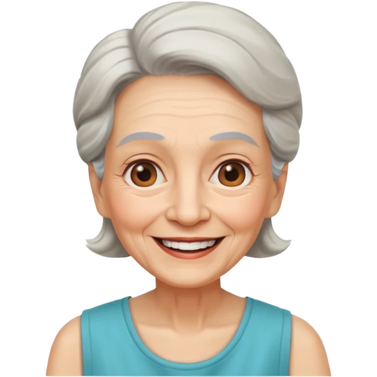 Old Women In Sleeveless emoji