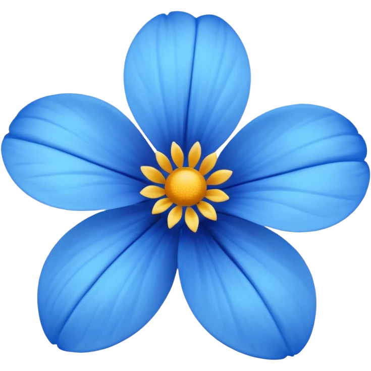 Flor azul emoji