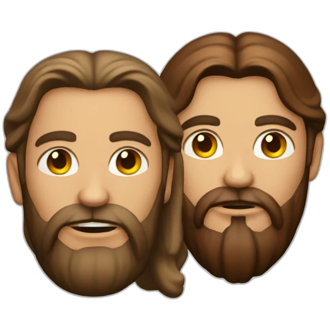 Jesus and satan emoji