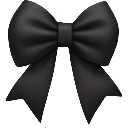 black bow emoji