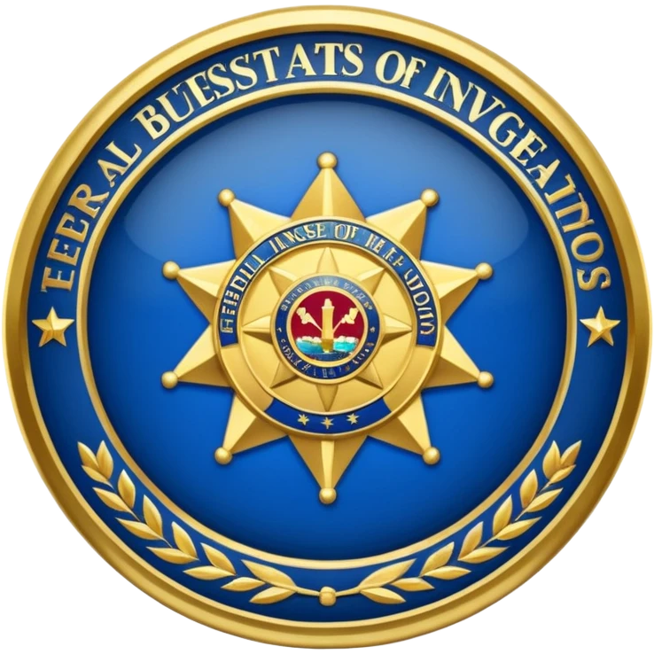 Federal bureau of investigations badge emoji