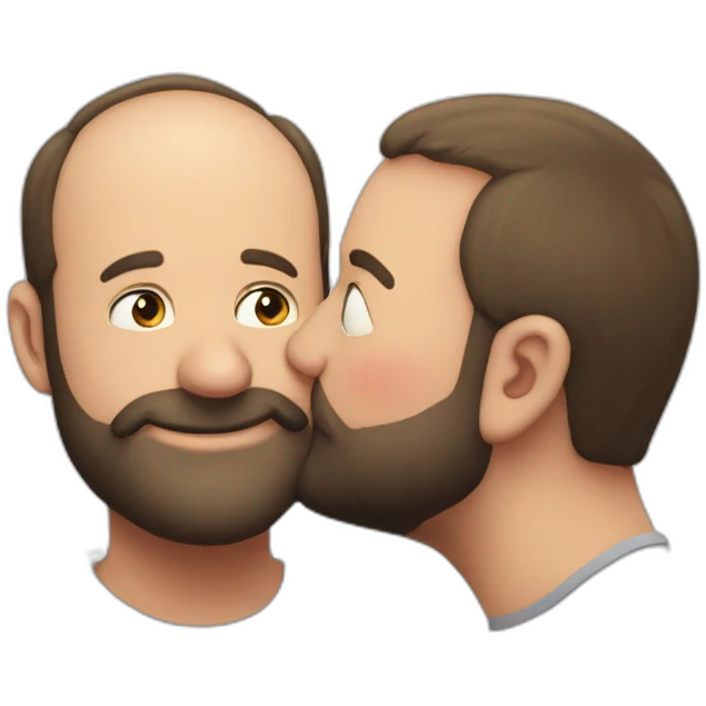 tom segura kissing bert kreischer emoji
