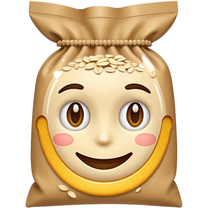 oats bag no smile emoji