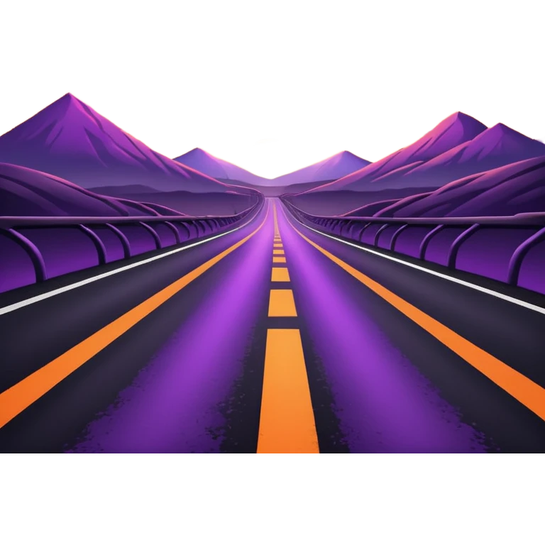 road with sunset emoji