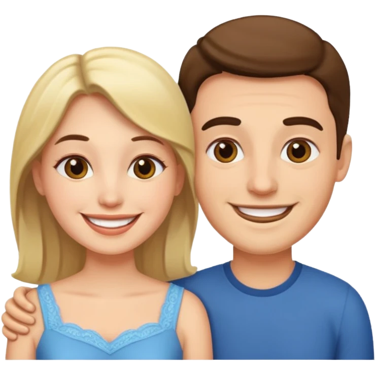 Married couple male and female emoji