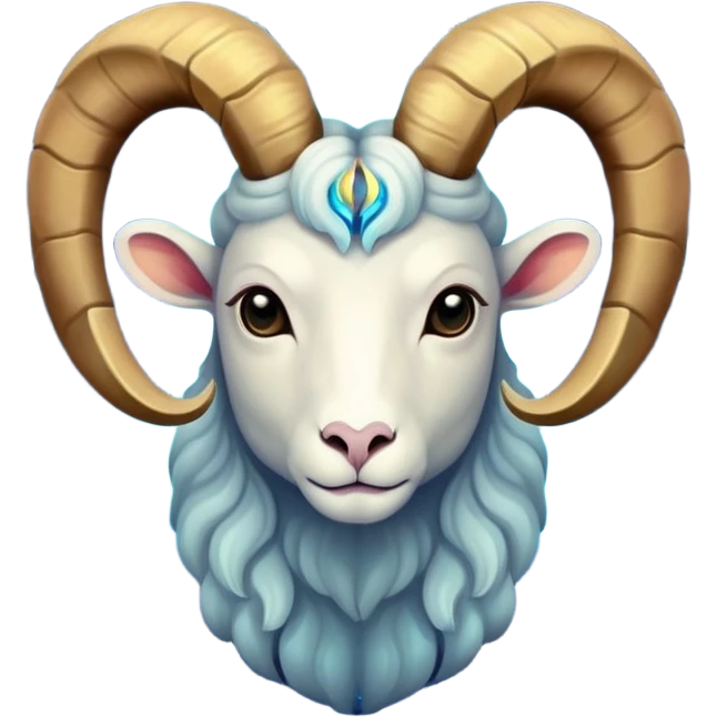 "A digital illustration of the Aries zodiac sign, a majestic ram with glowing horns, incorporating the color #00d9ff prominently in its design, celestial background, mystical and cosmic atmosphere" emoji