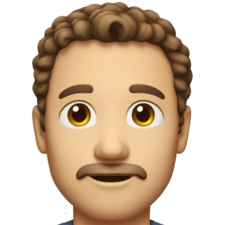 Attractive Dad with brown hair, 45 years old emoji