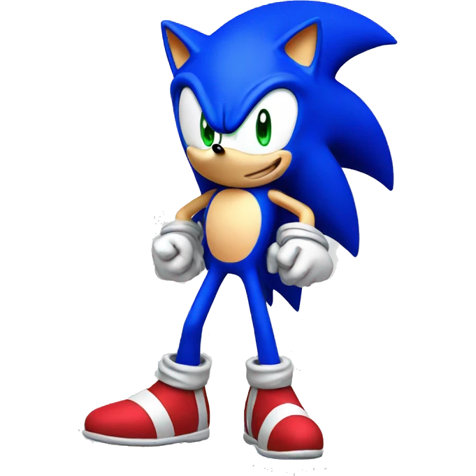 Sonic face emoji
