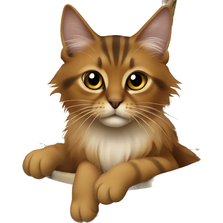 A somali cat on a pirate ship emoji