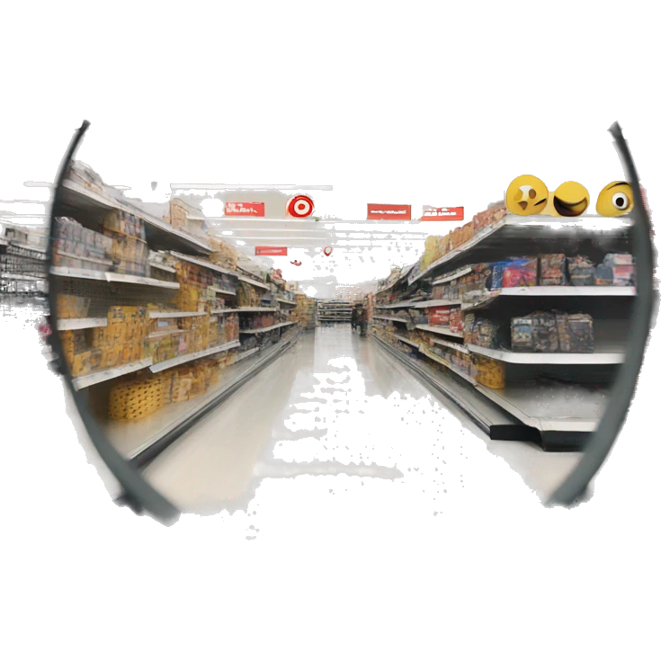 View through scope at target emoji