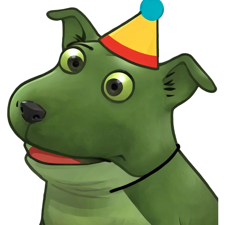 dog farting emoji