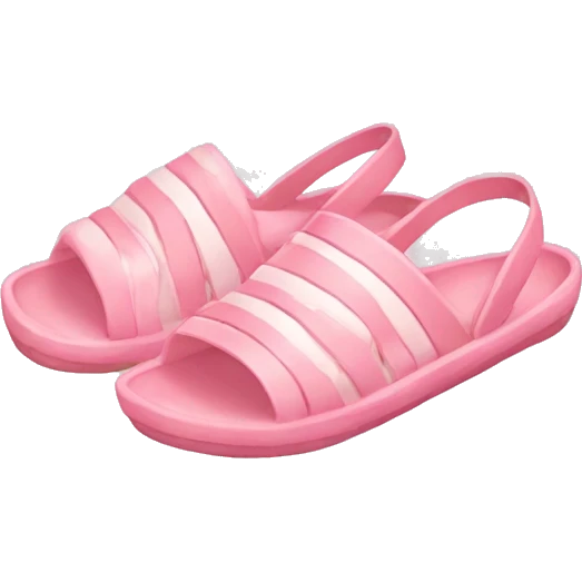soft pink beach shoes emoji