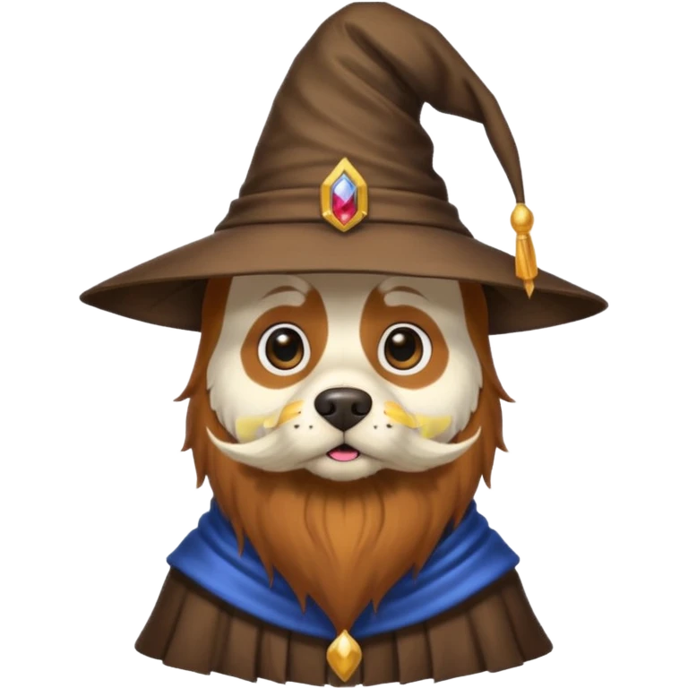 Dog wizard emoji