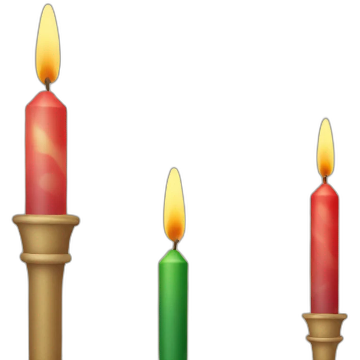 christmas candles landern emoji