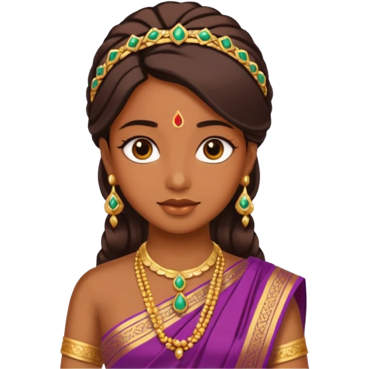 Girl wearing saree  emoji