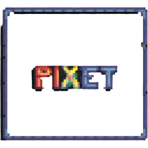 Retro pixel art introduction sign for presentation emoji