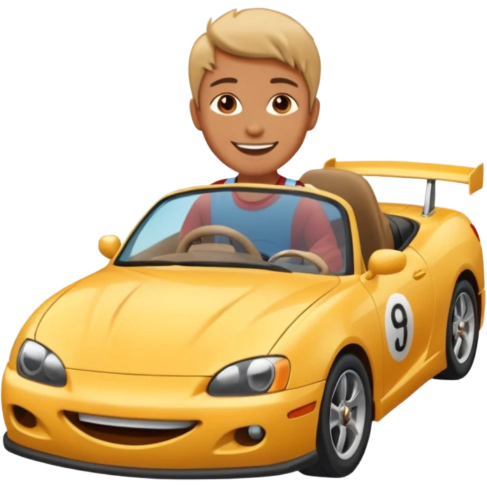 drifting with car emoji