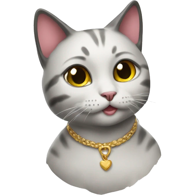 Coquette cat emoji
