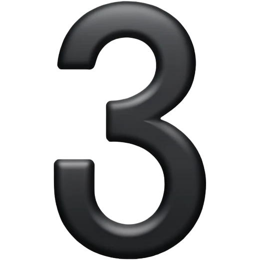 number 3 emoji