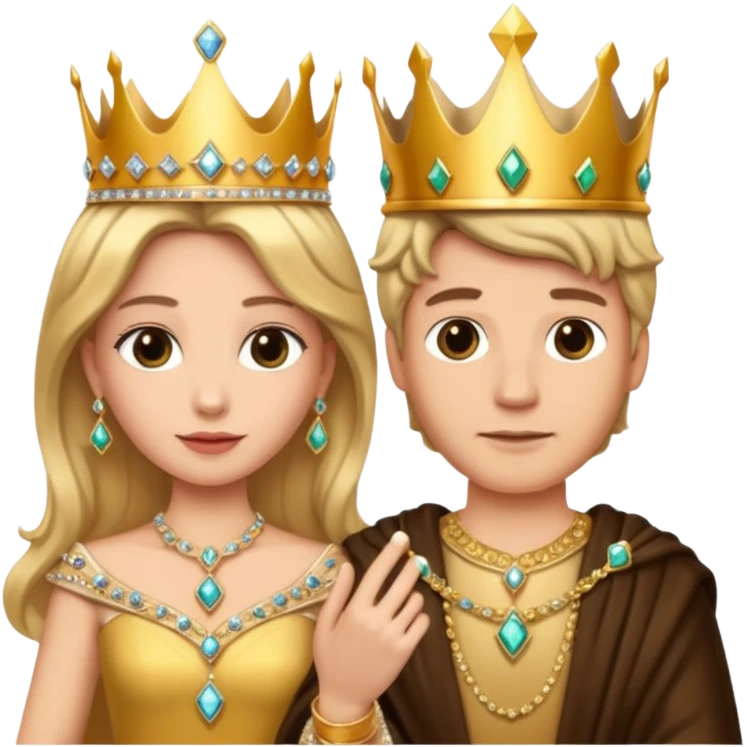 🤴🏻💍👸🏼 emoji