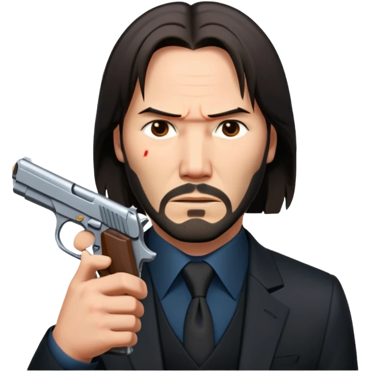 john wick holding pistol emoji