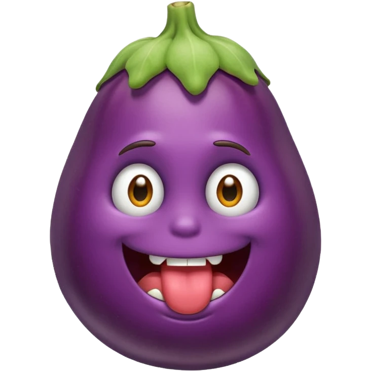 Eggplant. Pulling his hair out. And biting his nails.  emoji