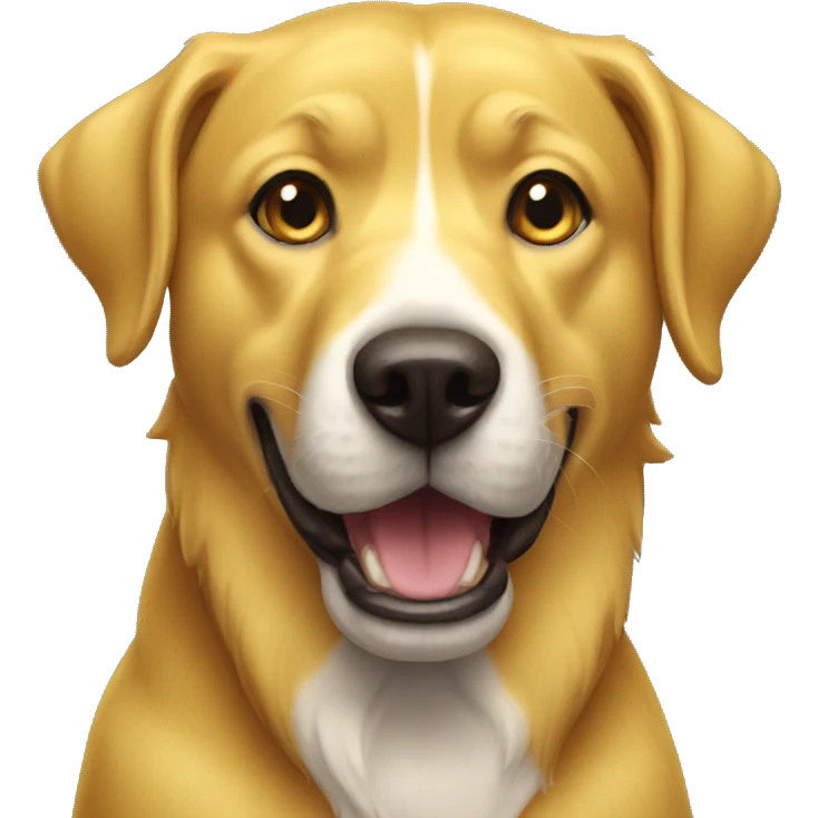 yellow barking dog emoji