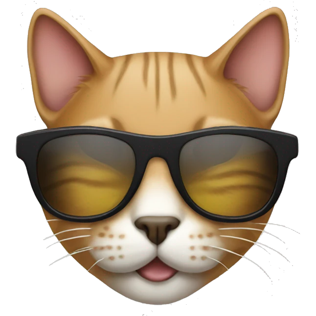 Cat with sunglasses emoji