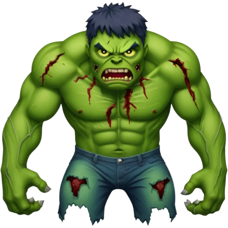 Zombie hulk emoji
