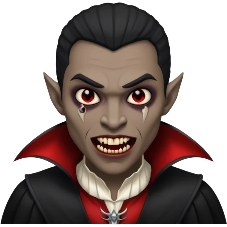 Black man Vampire emoji