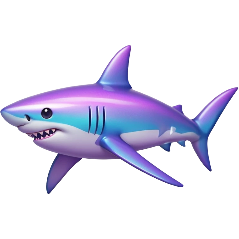 Purple Sparkle Shark emoji