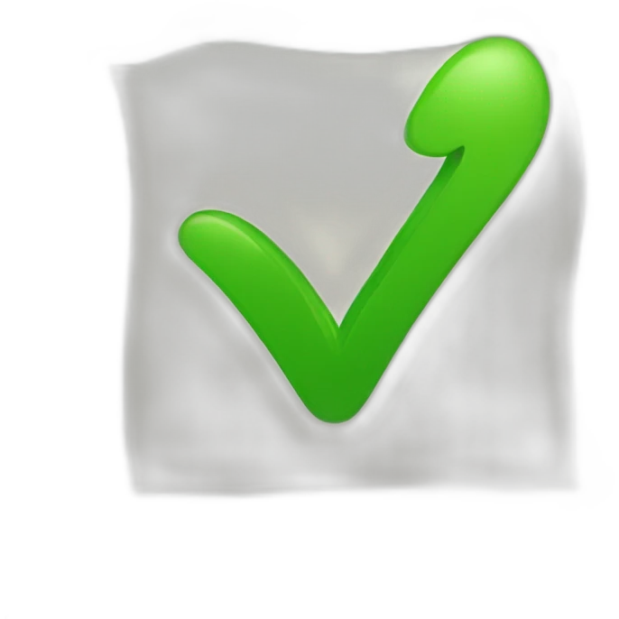 green check mark emoji