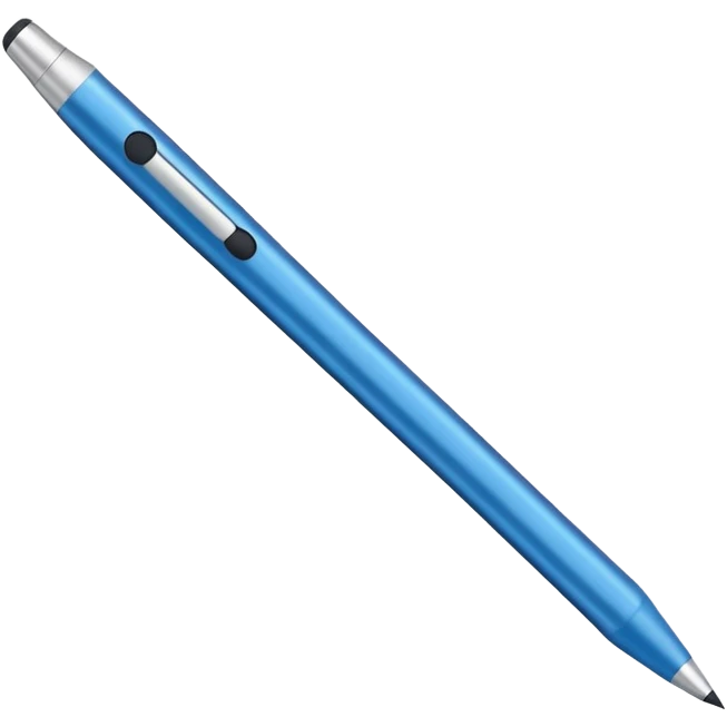 apple pencil in blue emoji