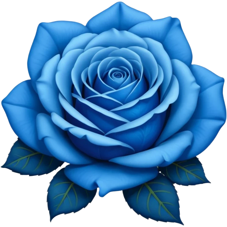 Rosa azul emoji