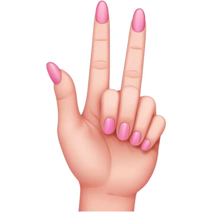 pink middle finger emoji