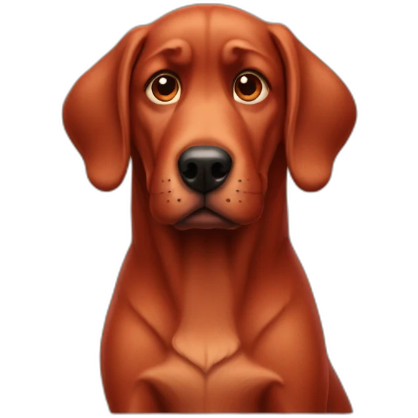 Big-red-dog emoji