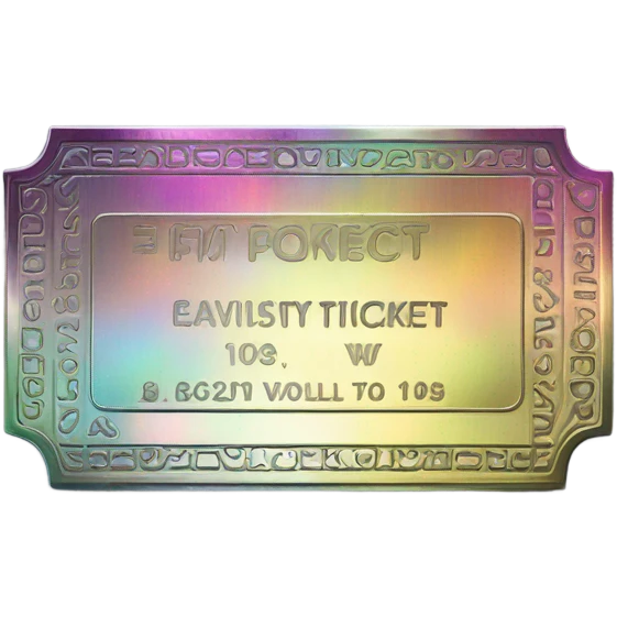 shiny vip ticket emoji
