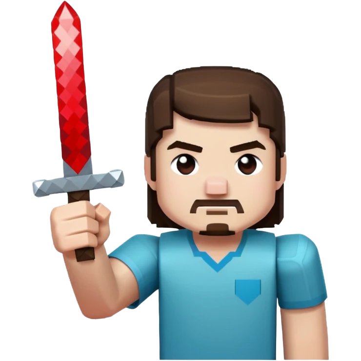 Genrate a minecraft (herobrine)  emoji