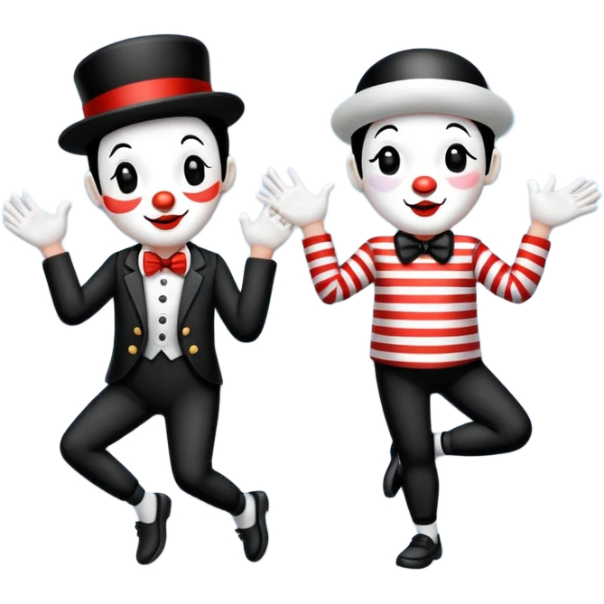 Create stickers with mime and dash emoji