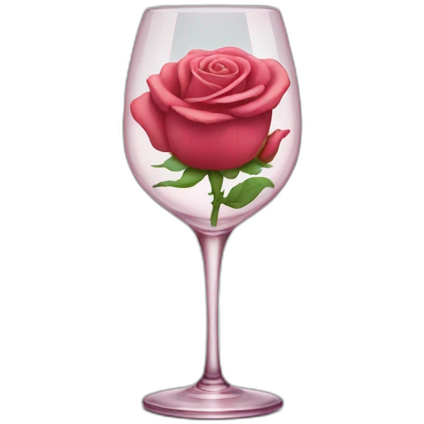 Rose in a glass emoji