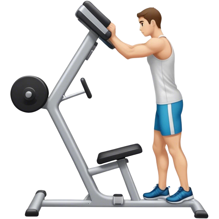 side-view triceps-machine exercise emoji