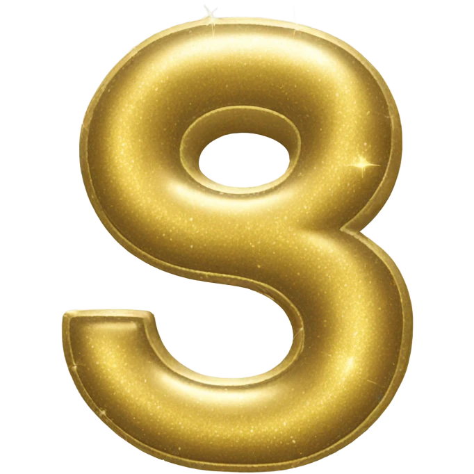gold 50th emoji