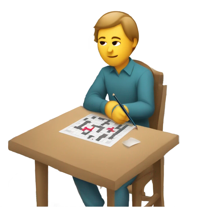 Doing Crossword emoji