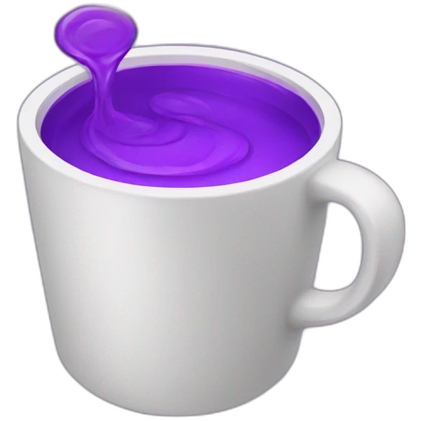 A double cup with purple liquid  emoji