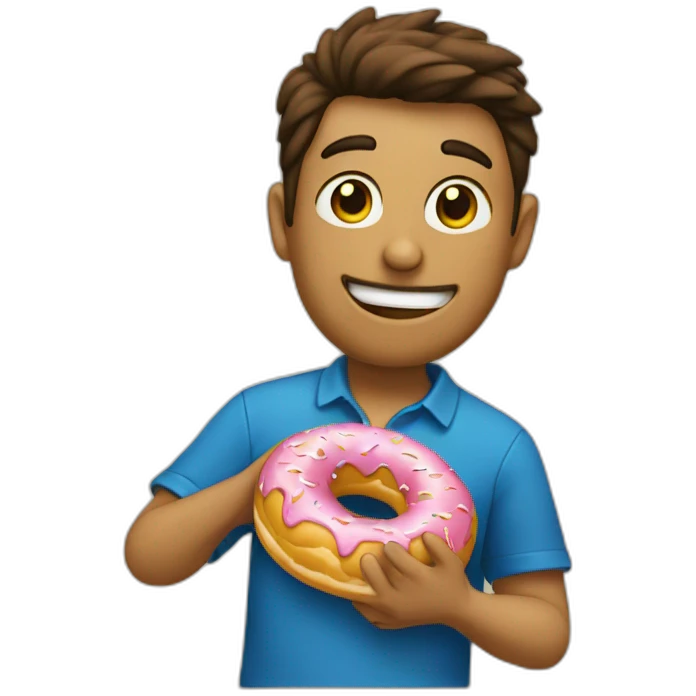 imcabolo with tupe eating donut emoji