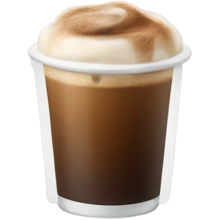 Cold coffee  emoji