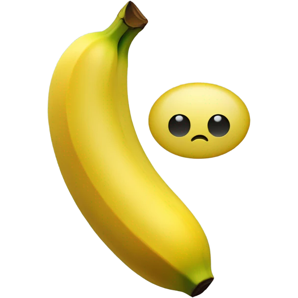two balls with a banana emoji