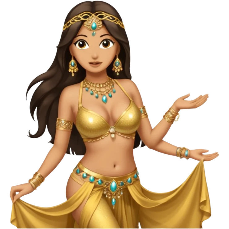 naked bellydancer with giant enlarged boobs emoji