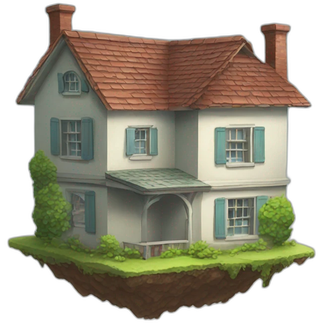 Upsidedown house emoji
