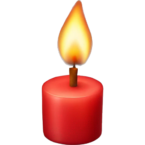 Red candle  emoji